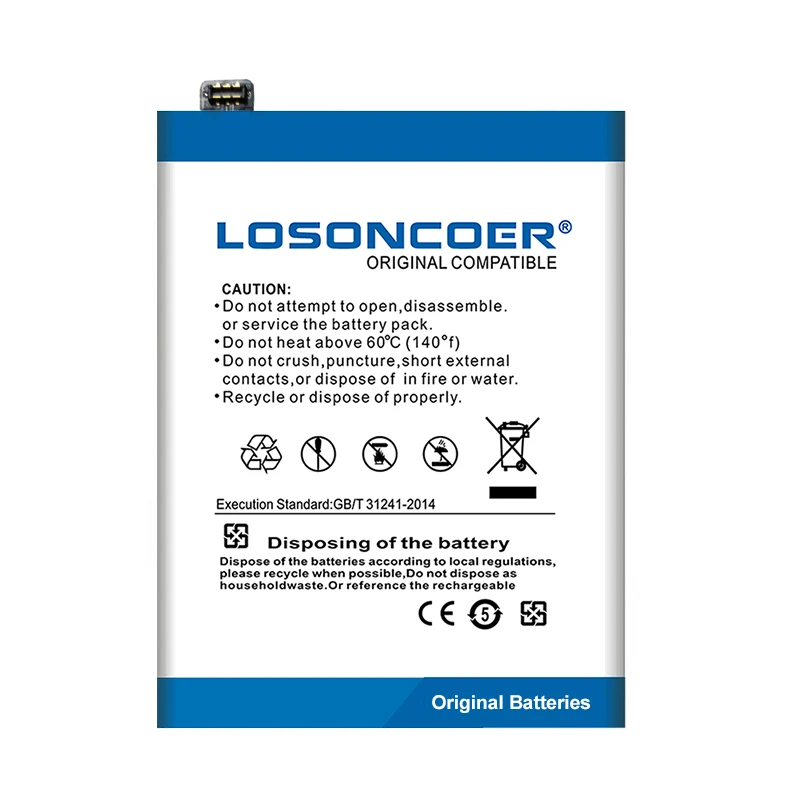 LOSONCOER Топ бренд 100% новый BLP615 3800mAh аккумулятор для телефона Oppo A37