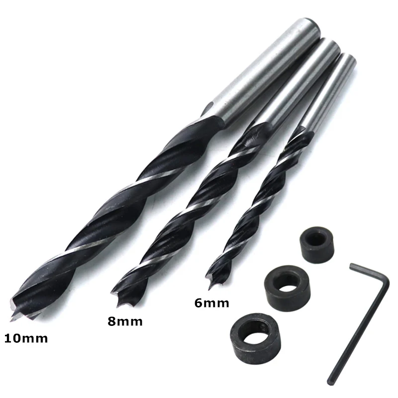 Pocket Hole Jig Set 6/8/10mm Drill Bit Bushings Replace Puncher Guide Wood Locator For Woodworking DIY Tools | Инструменты