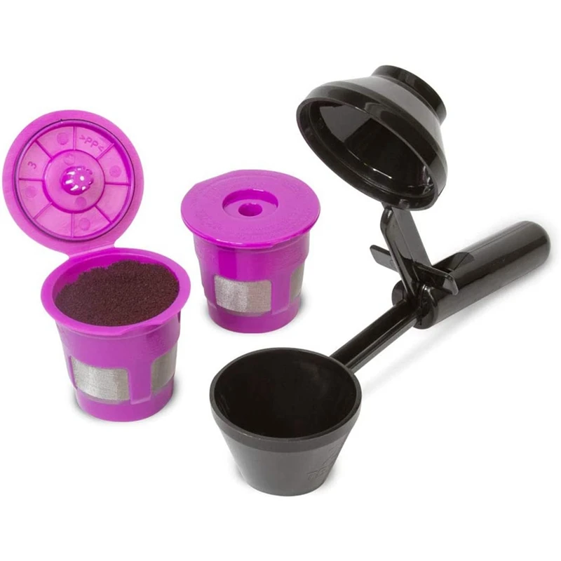 

Reusable Coffee Pod Filters,Coffee Scoop,for Keurig K-Duo,K-Mini,1.0, 2.0,K-Series and Select Single Cup Coffee Makers