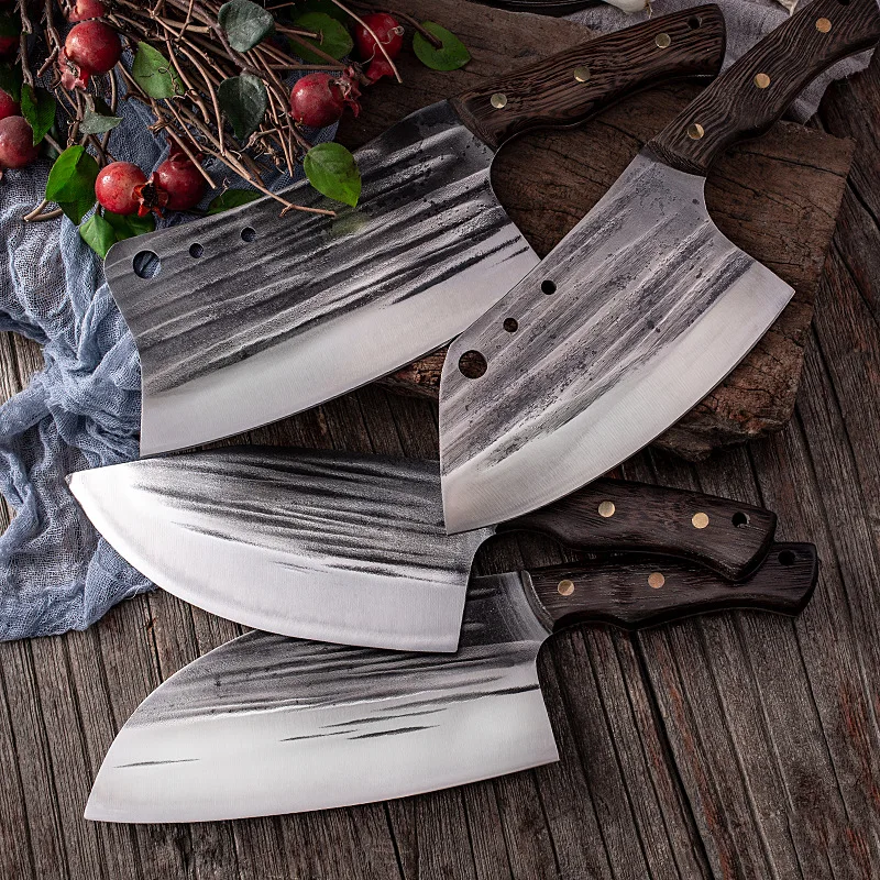 

Hand-Forged Kitchen Knives Stainless Steel Butcher Chef Slicing Knife Meat Cleavers Cutting Fish Fillet Cooking Tool
