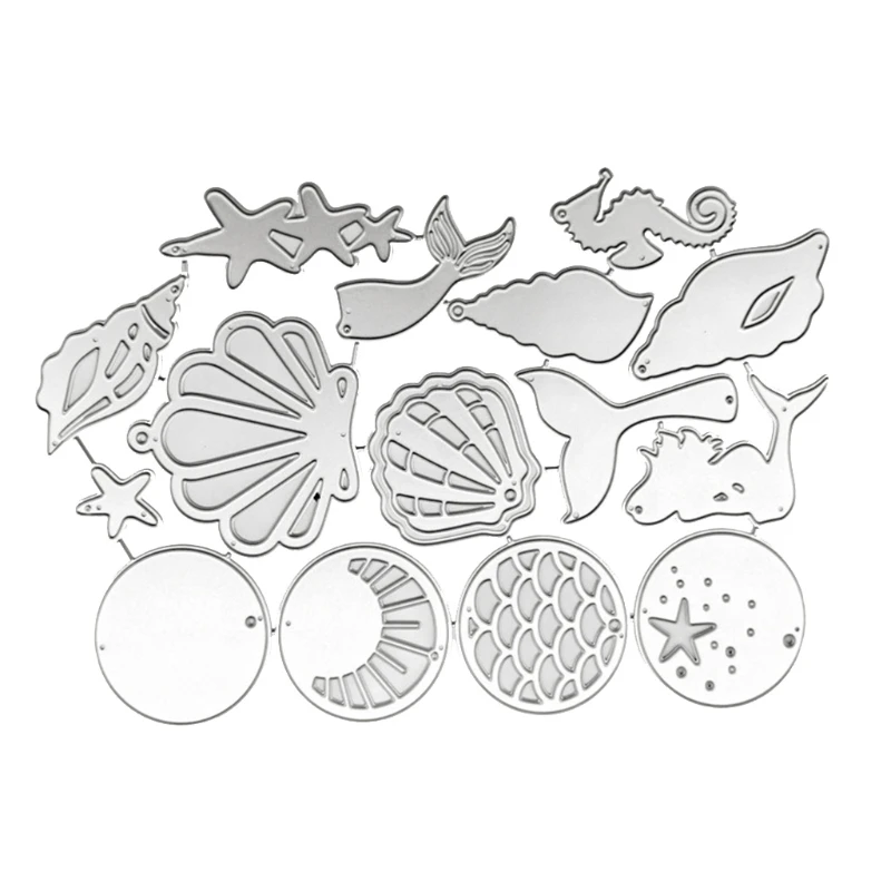 

Cartoon Marine Life Metal Die Cuts Exquisite Scrapbooking Embossing Template