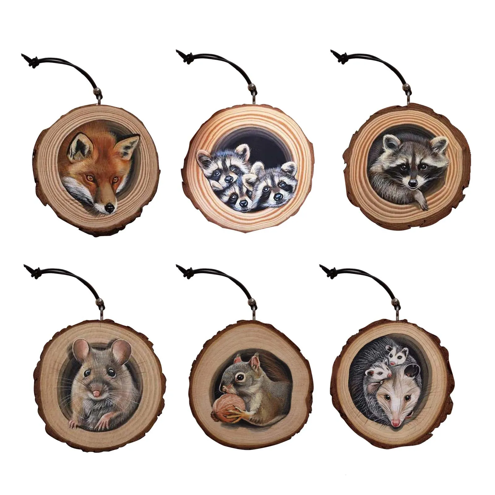 

Милые деревянные рождественские украшения, детские игрушки для рождественской елки, подвесные Подвески, Рождественское украшение для дома...