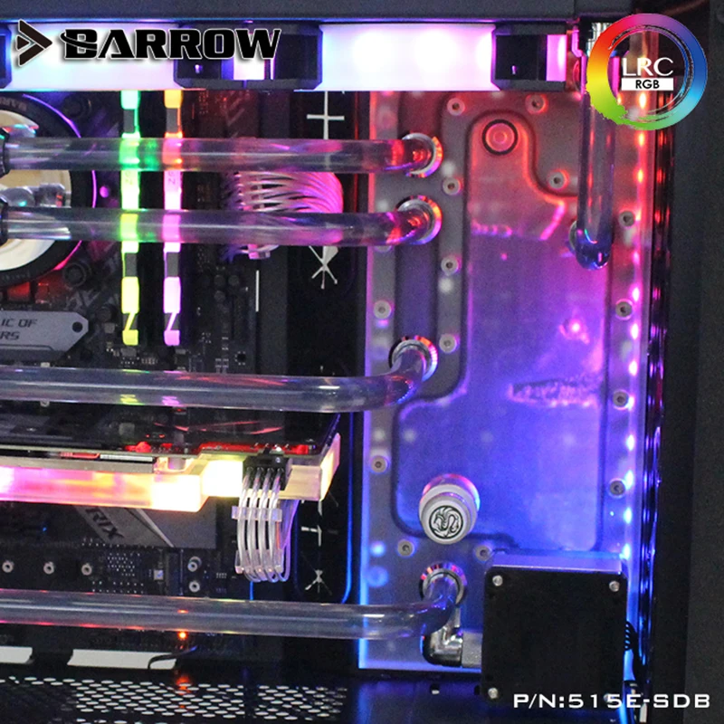 

Barrow water cooler PC distro plate for PHANTEKS 515E/515ETG dynamic chassis, waterway board deflector 5V MB SYNC 515E-SDB