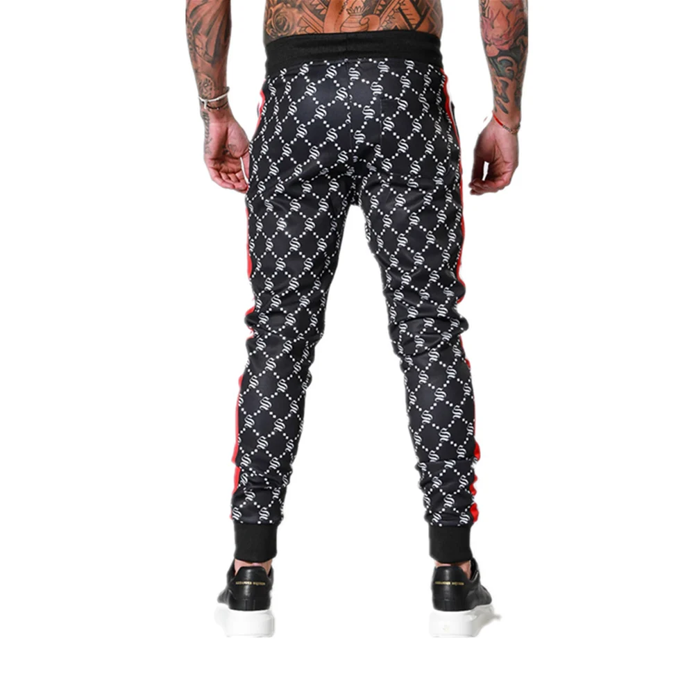 

Men new style tracksuit vertical collar trendy cardigan jackets+casual personality Small leg trousers patchwork suit