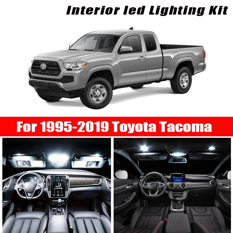 Для Toyota Tacoma 1995 2019 белые автомобильные аксессуары Canbus без ошибок светодиодный