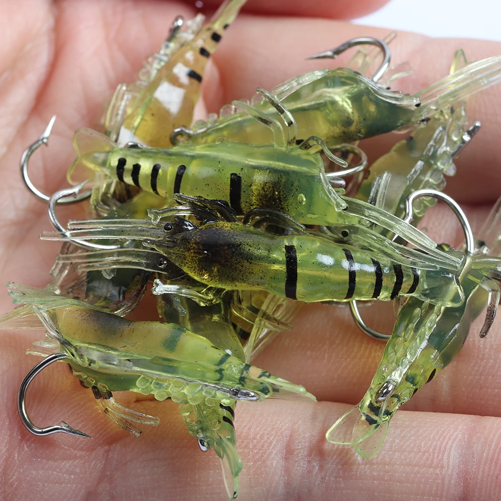 10 шт. силиконовые приманки 45 мм 1 2 г Мягкая рыболовная приманка Золотая