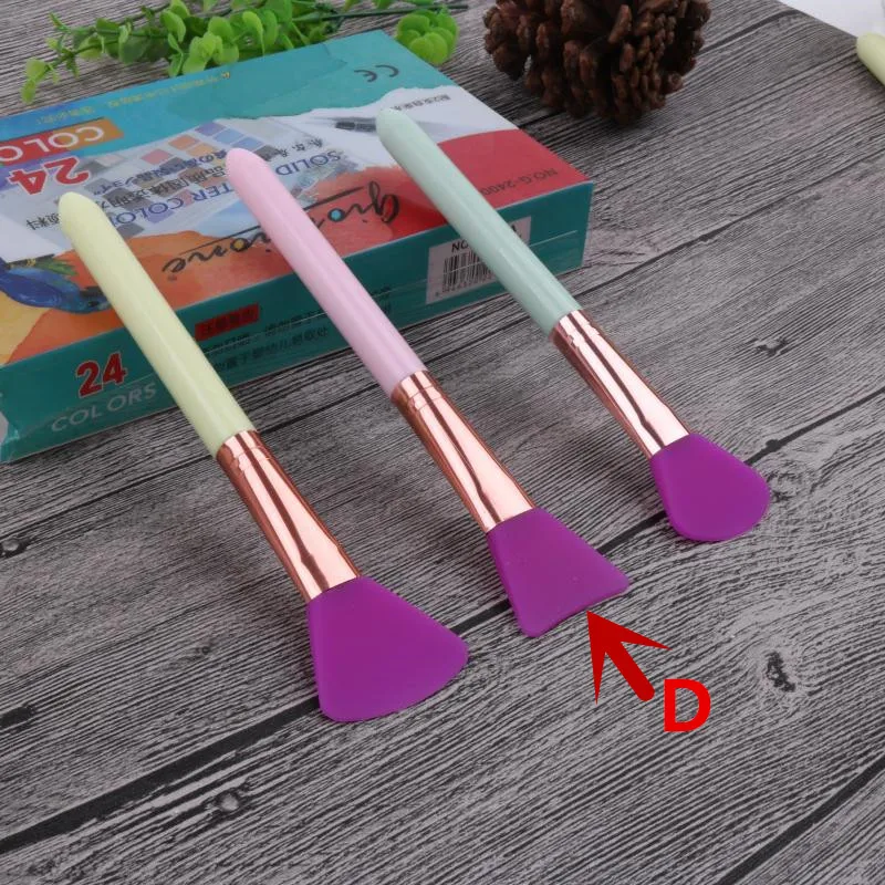 1 шт. Профессиональная 3 вида стилей деревянная ручка силикон маска щетка мягкий