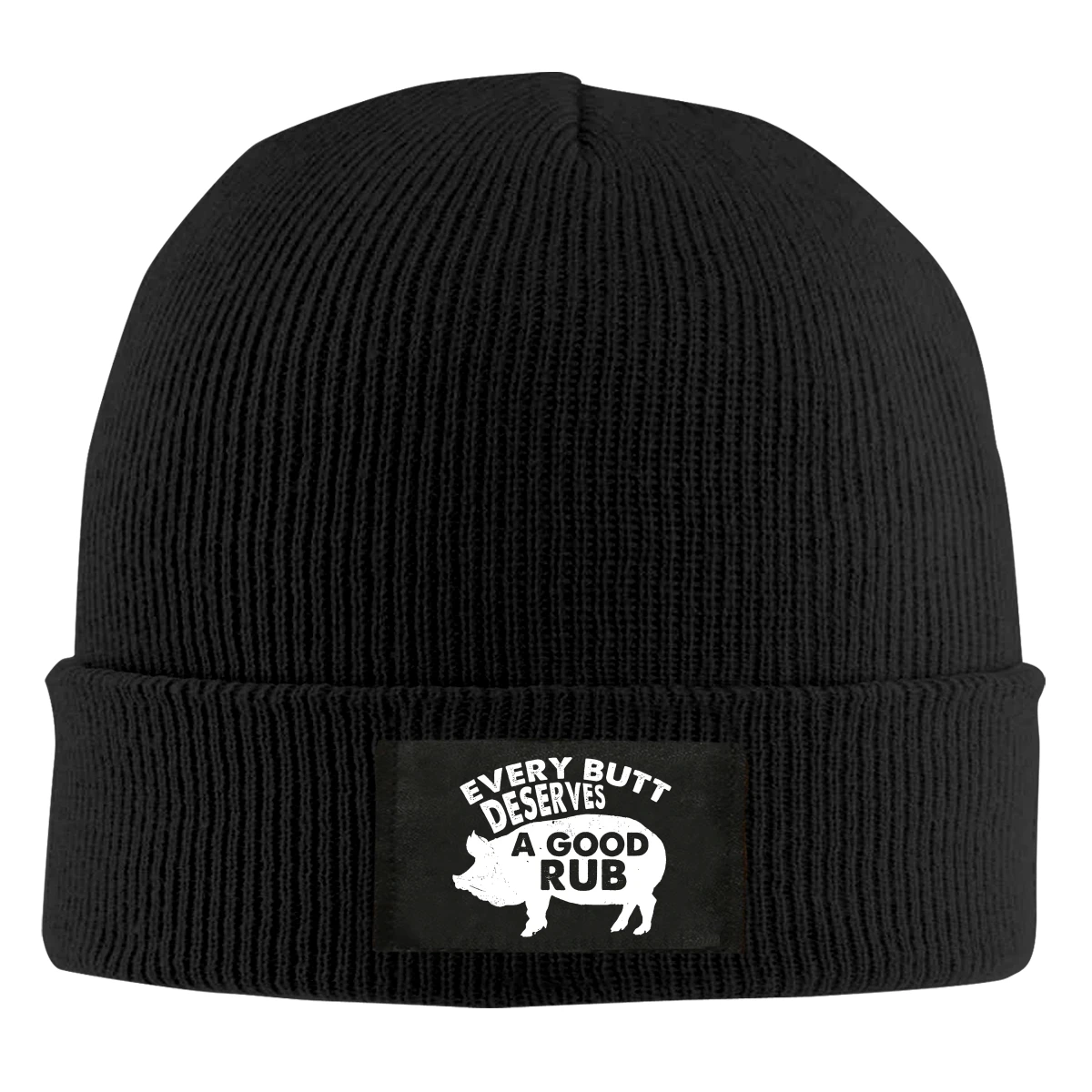 

Every Butt Deserves A Good Rub Beanie Hats For Men Women With Designs Winter Slouchy Knit Skull Cap
