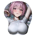 Мягкий силиконовый 3D-коврик для мышки с мультяшными милыми привлекательными девушками и бедрами, эргономичный коврик для мыши, игровой коврик для мыши с подставкой для запястья