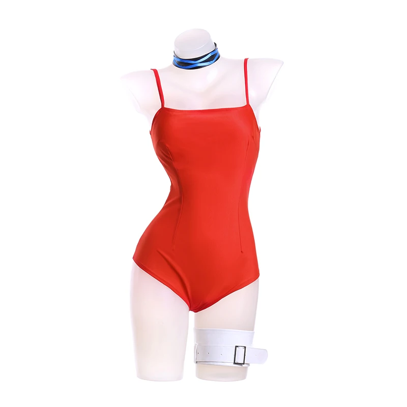 Arknights Angelina Cosplay Costume Sexy Red Thin Women Swimsuit Game Costumes Summer Beachwear Party Holiday | Тематическая одежда