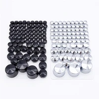 1 set motorcycle screw chrome bolt toppers cover caps kit motobike parts for harley davidson dyna glide twin cam 1984 2006 2005