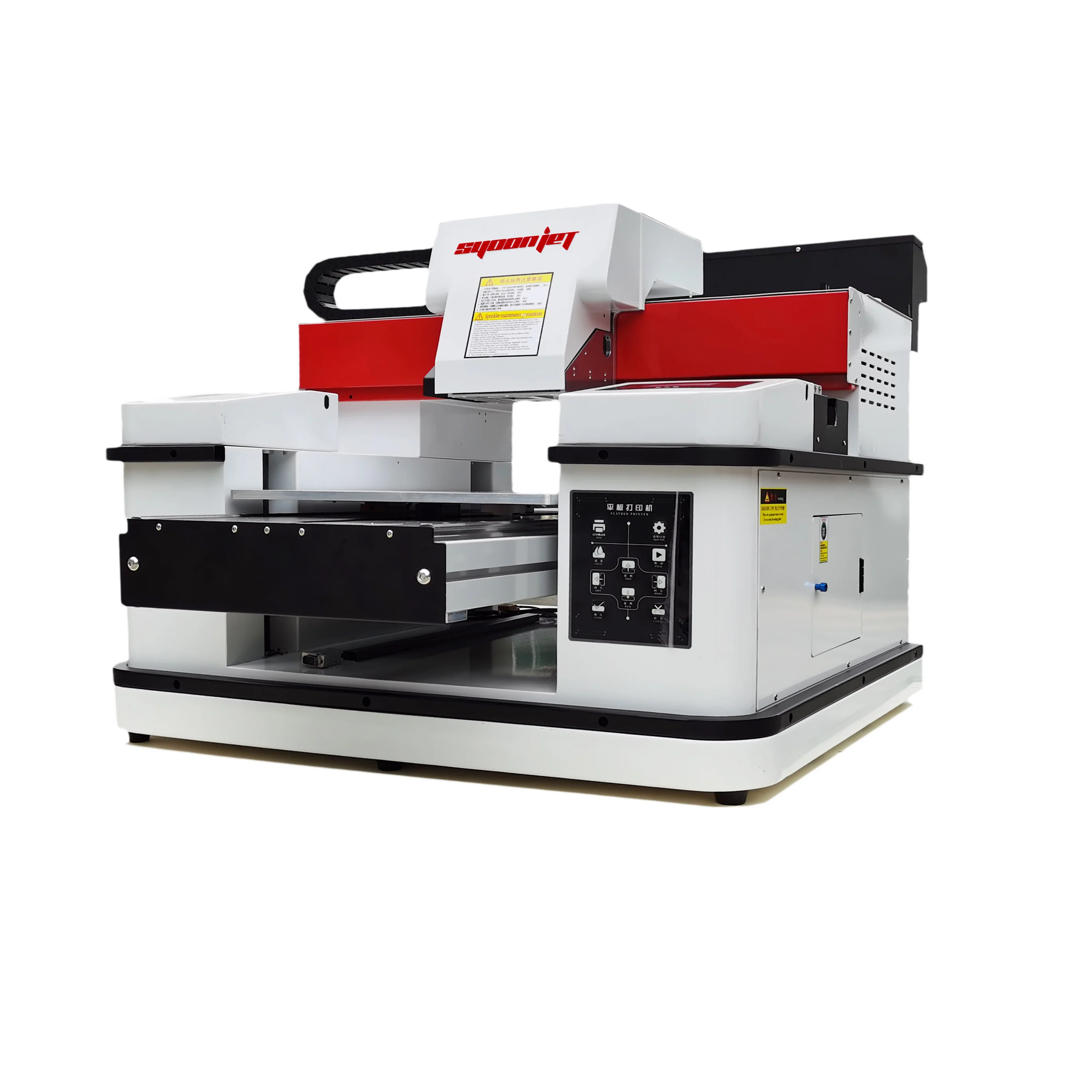 2020 Dual xp600 head 3360 UV syoonjet UV Flatbed printer with Touch screen &White ink circulation