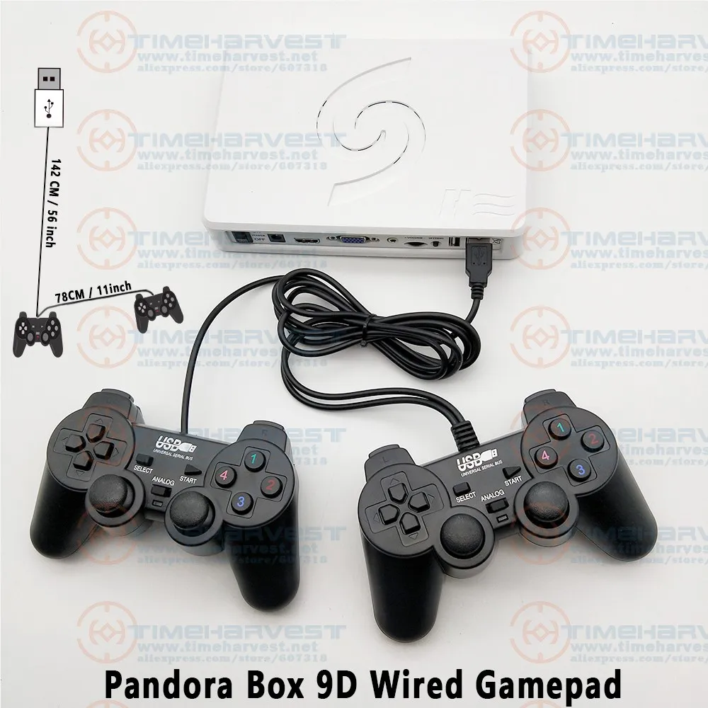 2 игрока Pandora Box 9D беспроводной игровой контроллер аркады Joypad 2500 В 1 боевой
