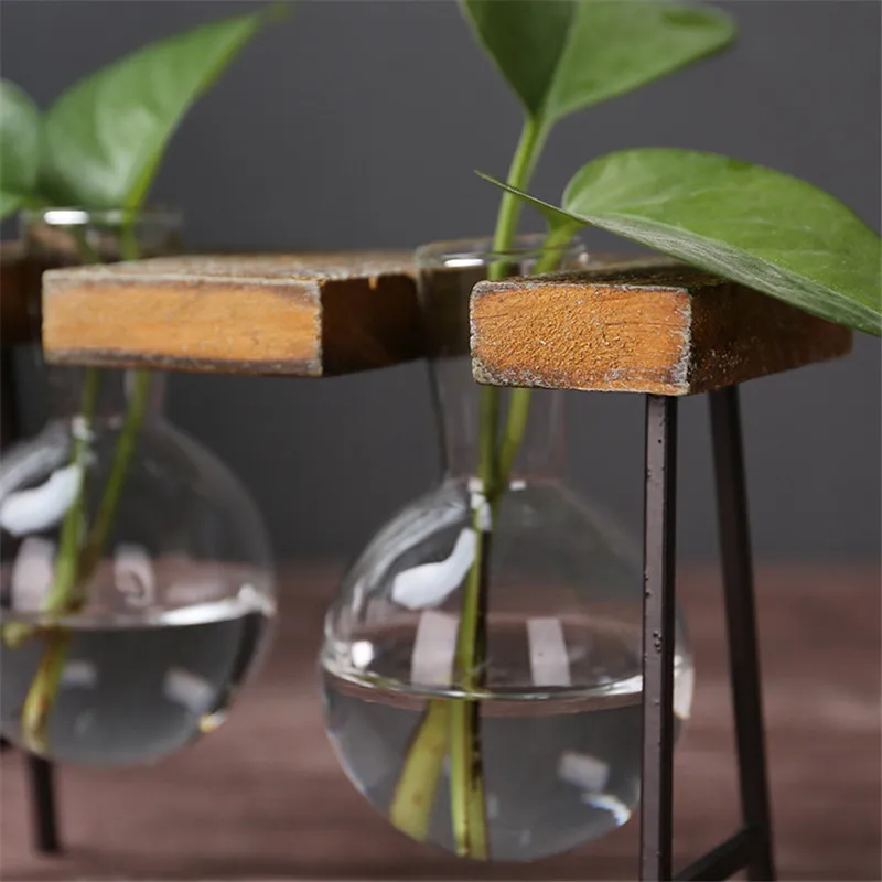 

Glass Retro Vase Home Destop Decor ZAKAKA Style Micro-landscape Creative Hydroponic Bottle Office Decoration Glass Antique Vases