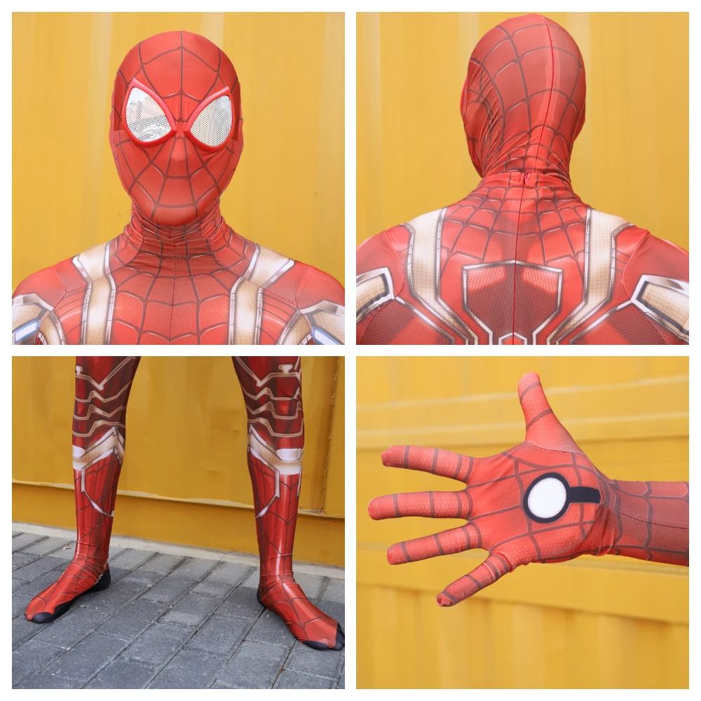 Комбинезоны с 3D принтом паука зентай супергерои косплей аниме Хэллоуин