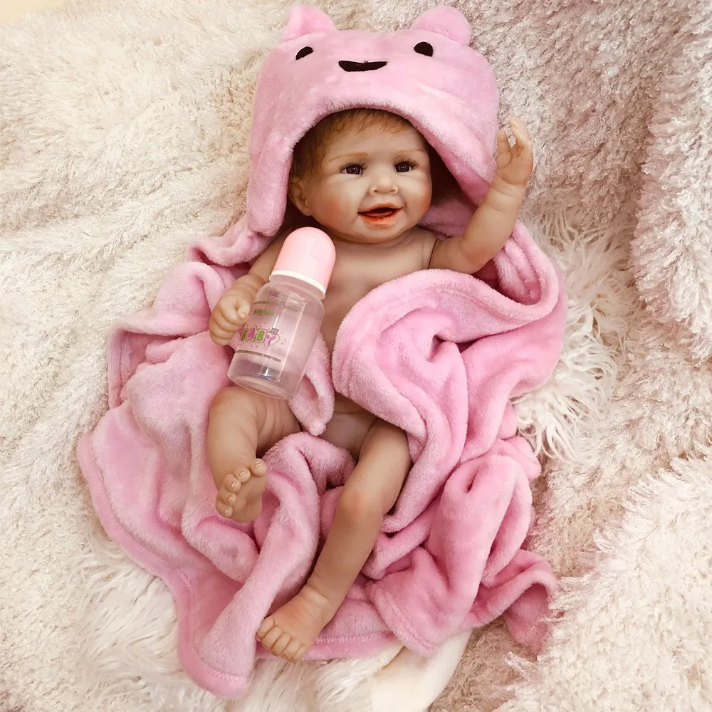Bebe Кукла реборн 20 ''полная силиконовая Милая Детская кукла мальчик девочка
