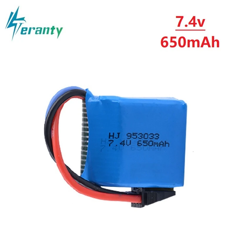 

1Pcs 7.4v 650mAh Lipo battery SM-4P Plug for UDI001 high speed RC boat replace Li-ion 953033 650MAH 7.4v Battery for RC Toys