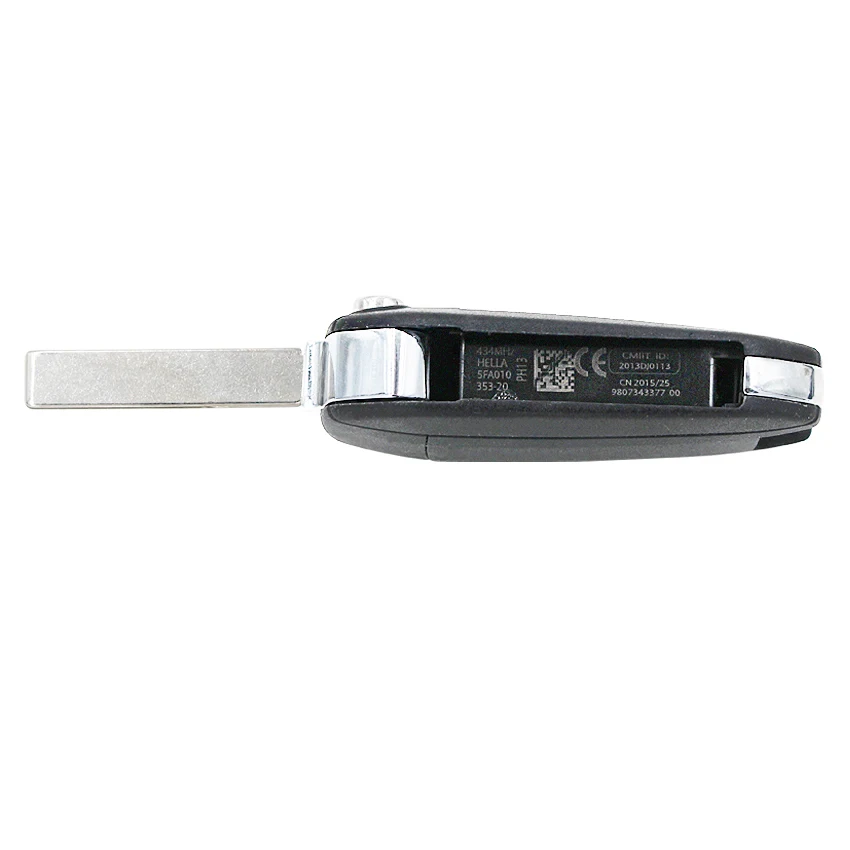 3 кнопки флип дистанционного ключа fob 433 МГц с ID46 PCF7941 чип для peugeot 508 301 с HU83 пустой ключ