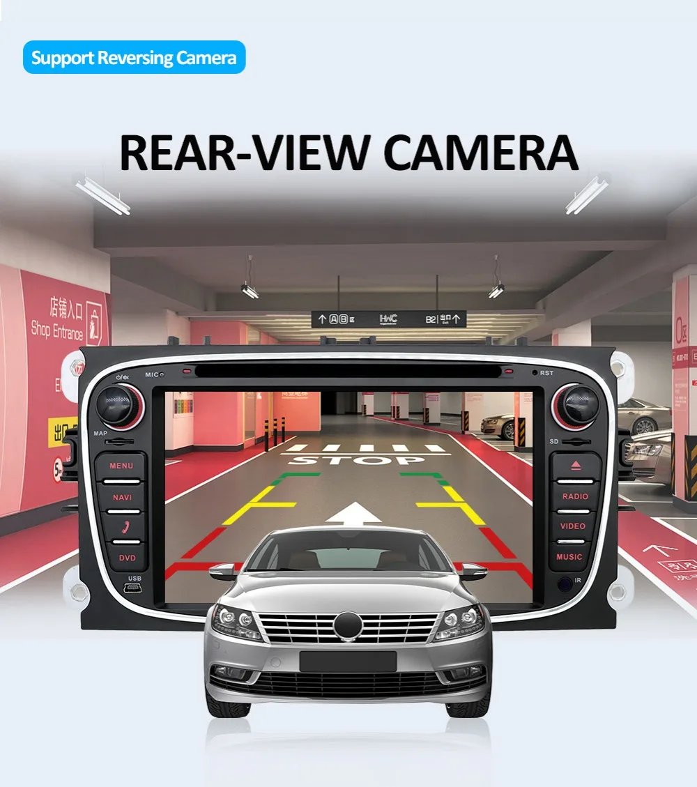 Bosion 2 din Android 9 Восьмиядерный автомобильный dvd-плеер gps Navi USB RDS SD для Ford Mondeo Focus Galaxy Аудио Радио Стерео головное устройство