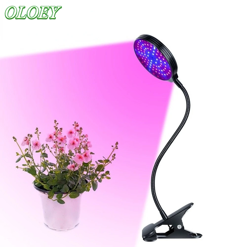 

12V LED Indoor Plant Growth Light Red/Blue/Daylight Lighting Round Plant Potted Plant Filling Lamp Timing Dimmable-USB Charging