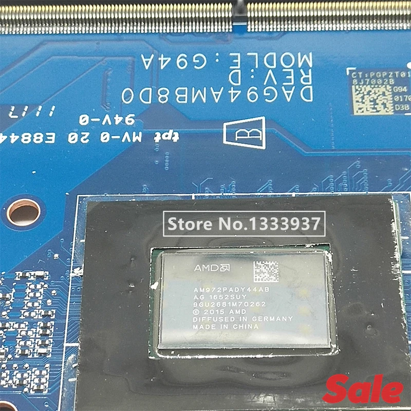 Для hp павильон 15 или никель-кадмиевых 15Z-CD 17-AR Материнская плата ноутбука 926289-601 926289-001 926289-501 DAG94AMB8D0 G94A материнская плата A12-9720P