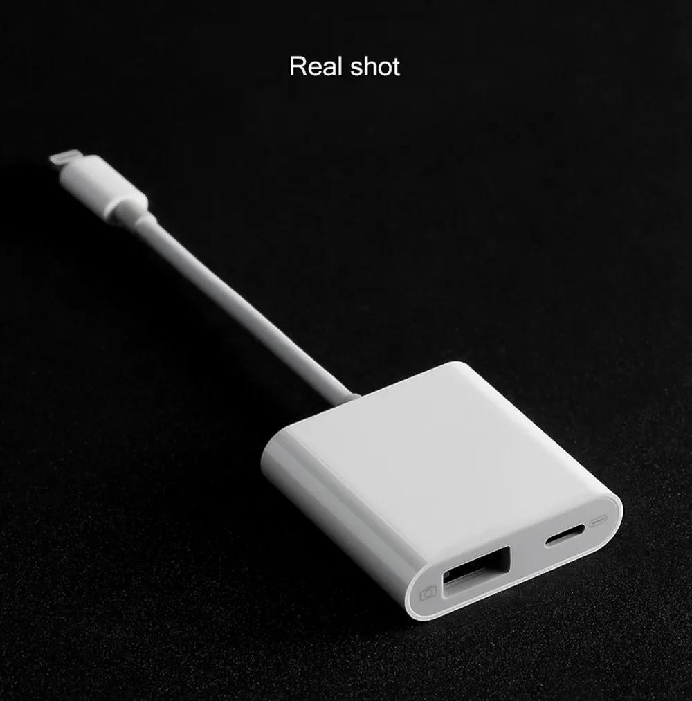 Для перехода от разъема Lightning к цифровая usb-камера OTG передачи данных разъём кабельный переходник высокого Мощность 500mA для iPad mini 2/3/4 Air iPhone X XR XS Max 8