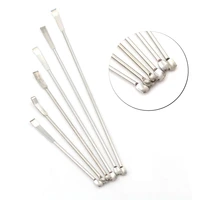6 styles 304 stainless steel micro medicine spoon spatula scraper spoon laboratory equipment 10cm 22cm
