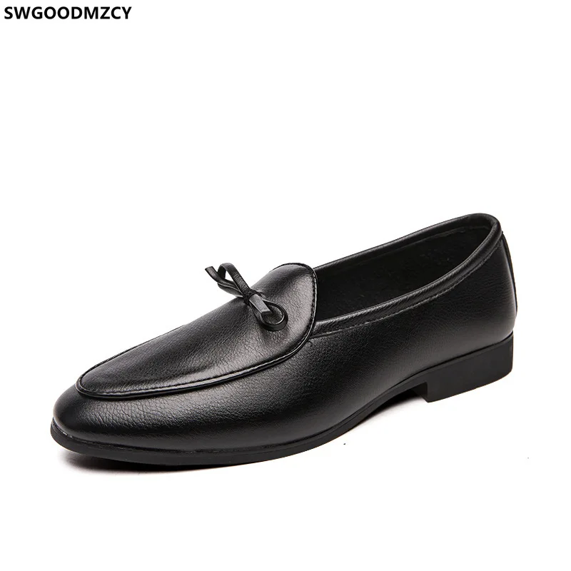 

Brown Slip on Shoes Men Extra Large Leather Loafers Mens Black Shoes Dressing Shoes for Men Office נעליים לגברים מותגים 2023