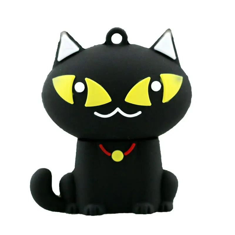 USB флеш накопитель животных черный белый цвет кошки с изображением флэш Мышь 8 Гб