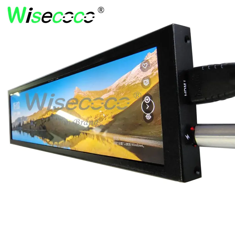 8.8 Inch1920x480 IPS 60Hz LCD Screen Monitor Raspberry Pi 3 4 Win10 11 Aida64 Stretched Bar LCD Touch Monitor