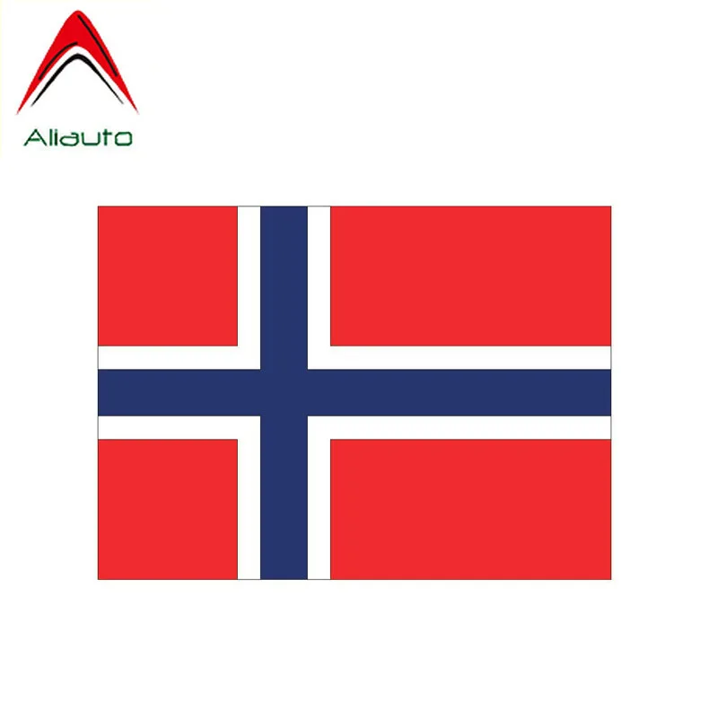 Забавная наклейка Aliauto на мотоцикл норвежский флаг водонепроницаемая защита от
