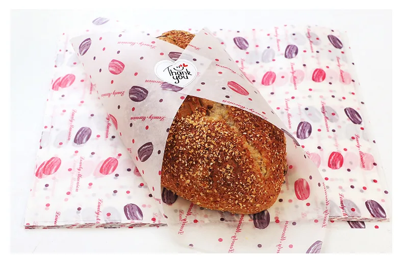 50Pcs/Lot Wax Paper Food Grade Grease Wrappers Wrapping For Bread Sandwich Burger Fries Oilpaper Baking Tools | Дом и сад