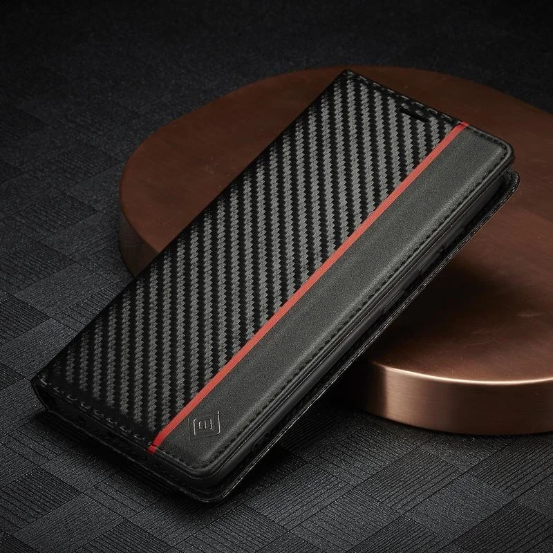 

Carbon Fiber Case For Samsung Galaxy A51 Phone Shell Full Body Leather Magnetic Flip Wallet Bags Bookcase A 51 4G Coque Funda