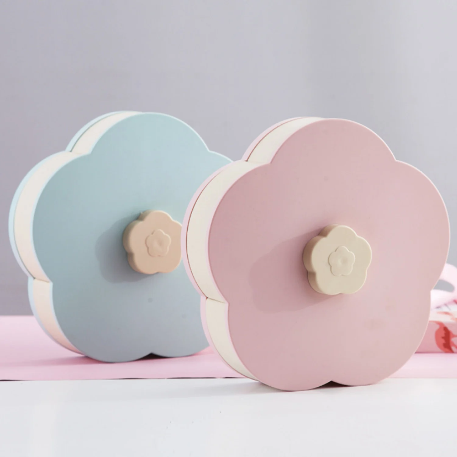 Лоток для закусок цветочные лепестки вращающийся многосекционный лоток миска