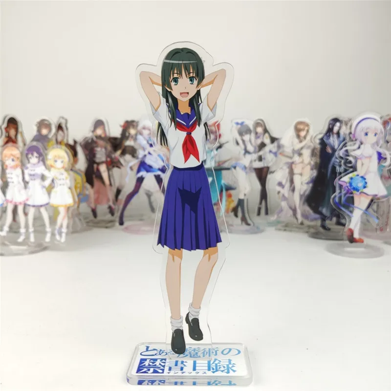 Аниме Toaru Kagaku no Railgun фигурка игрушка для Aru Majutsu Index Misaka Mikoto акриловая кукла 15 см
