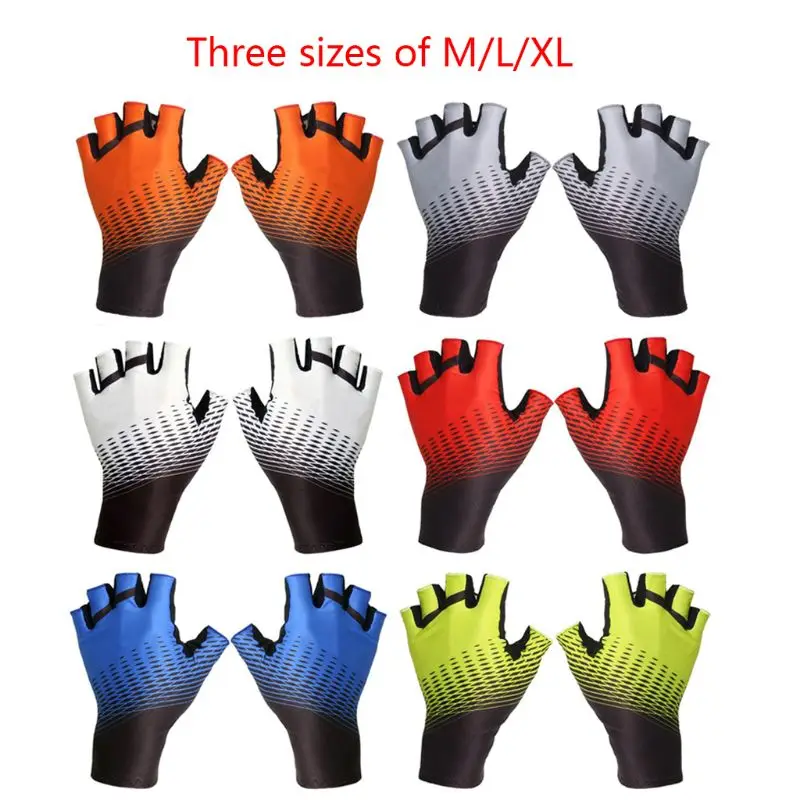 

X7AE New Summer Unisex Anti-Slip Cycling Gloves Half-finger Sport Shockproof MTB Touch Screen Bicycle Gloves Breathable Bike