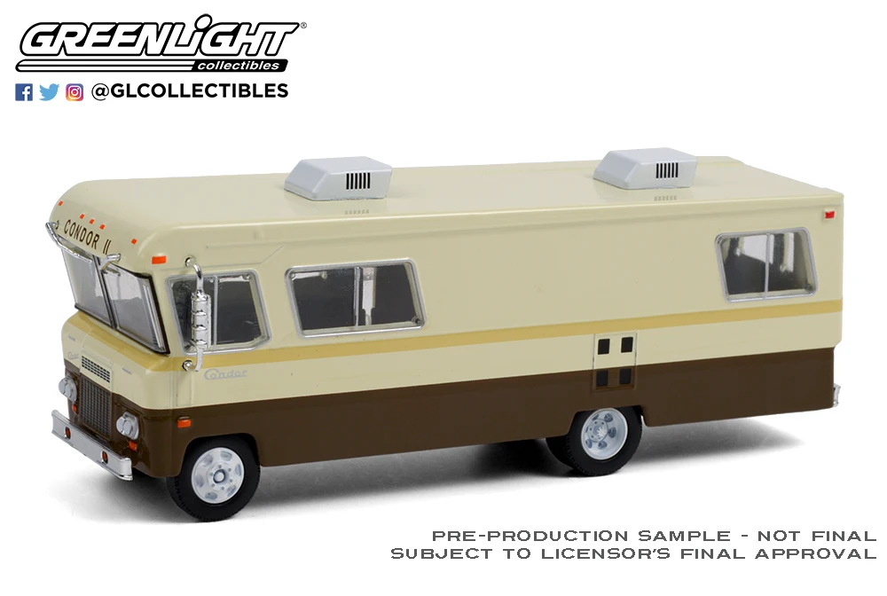 

Коллекция GreenLight 1:64 1972 Condor II RV, металлические Литые модели автомобилей, игрушки
