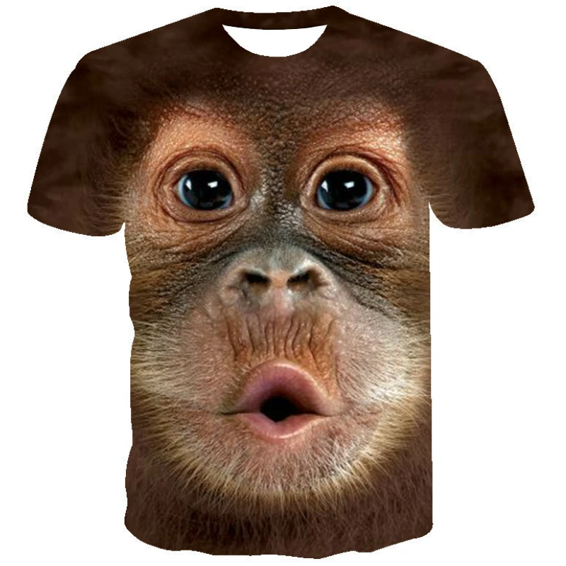 

Summer Boys Orangutan T-shirt 3D Baby Girls Streetwear Children Kids Clothes Baby Funny Cute Tshirt Birthday Party Costume