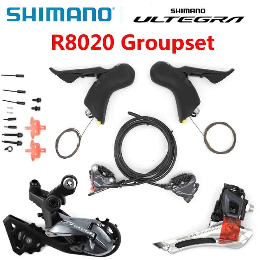 

SHIMANO Ultegra R8020 Groupset R8020 Hydraulic Disc Brake Derailleurs Road Bike R8020 R8070 shifter R8000 Front Rear Derailleur