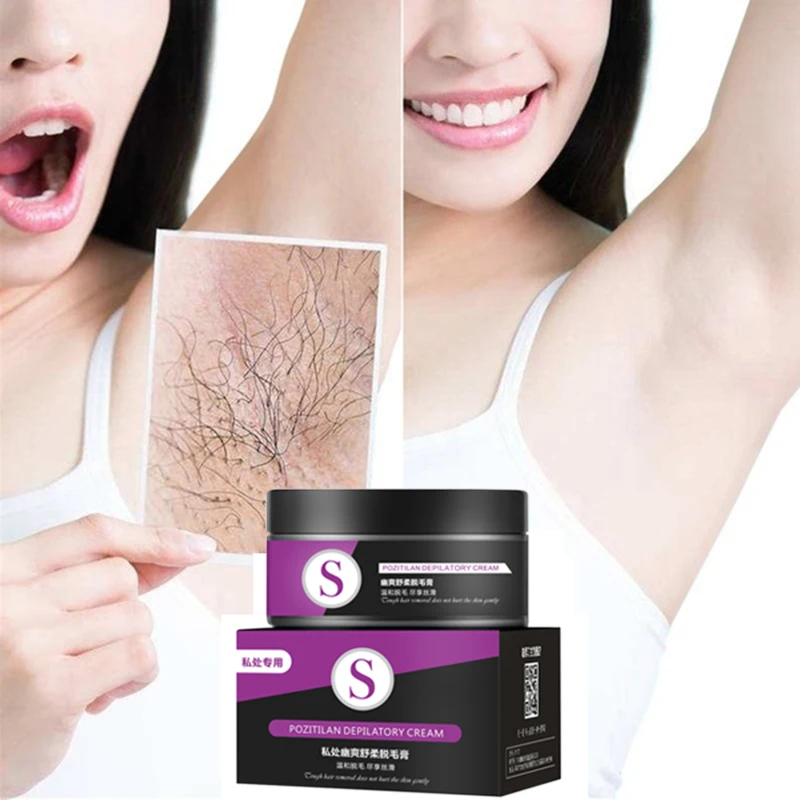 

100ml Permanent Hair Removal Cream Beard Bikini Private Parts Legs Body Armpit Painless Facial Stop Hair Growth For Women Men