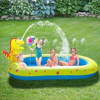 inflatable dinosaur water spray pad pool float fun and cute outdoor pool mat inflatable pool for kids hinchables para piscina