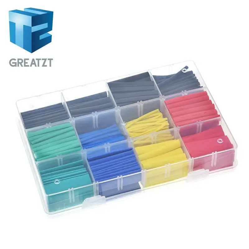 530 шт. термоусадочные трубки изоляционные ассортимент электронные полиолефина