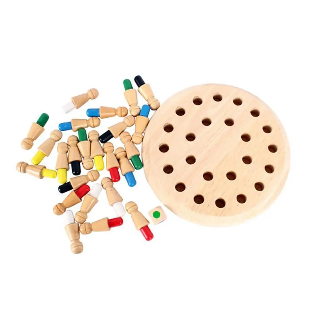 Детская деревянная игра в шахматы с памятью веселая настольная развивающая