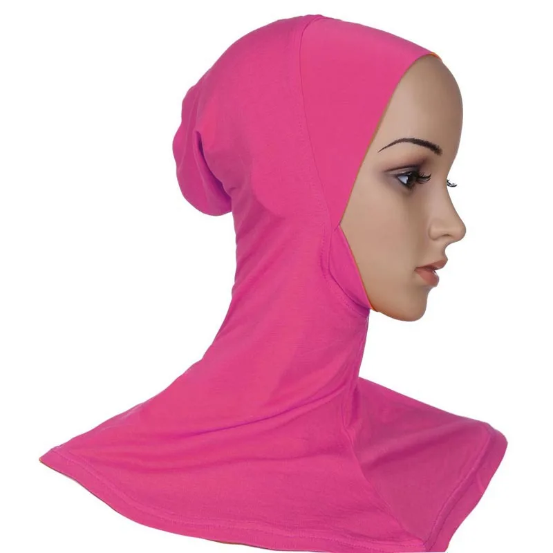 

Muslim Women Hijab Hat Neck Full Cover 2020 Islamic Bonnet Women's Hijabs Muslim Head Scarf Underscarf Hijab Cap Head wrap lady