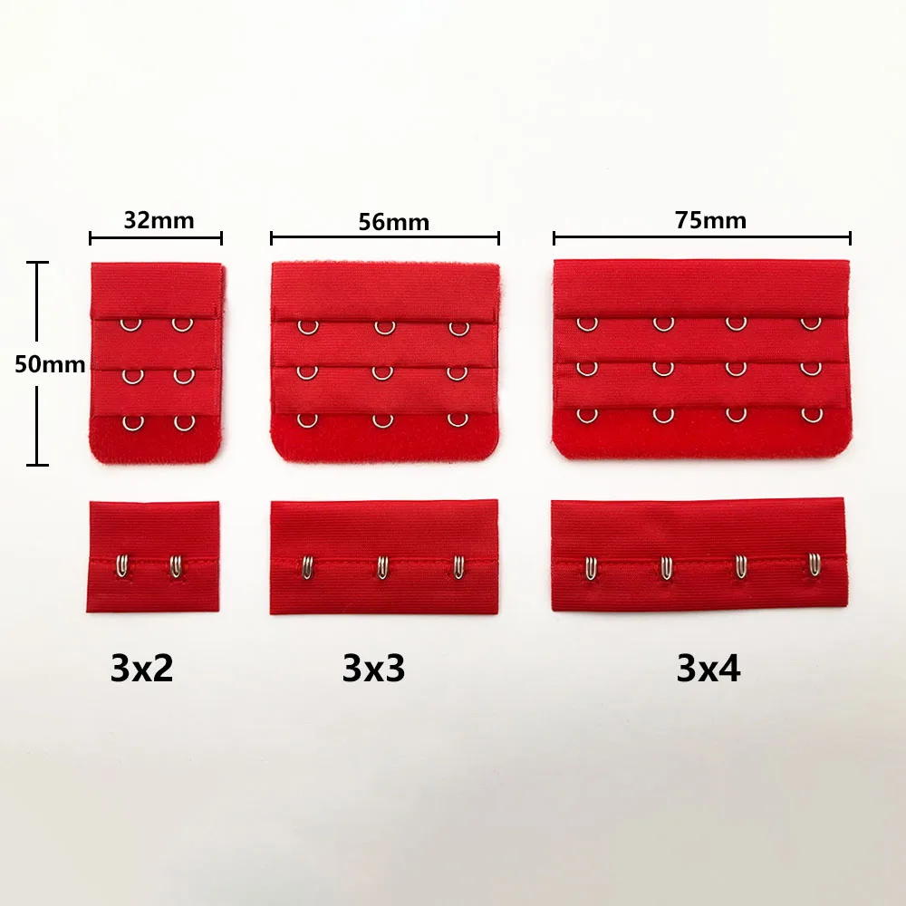 Бесплатная доставка 20 компл./лот полиэстер бюстгальтер крючок и глаз лента 3 цвет
