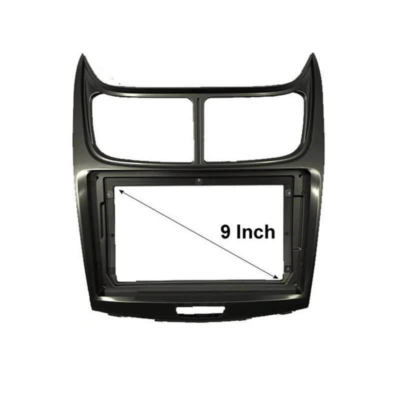 9Inch 2DIN Car Audio Radio Big Screen Fascia Frame Adapter DVD Dash Fitting Panel Kit for Chevrolet Sail 2011 | Автомобили и