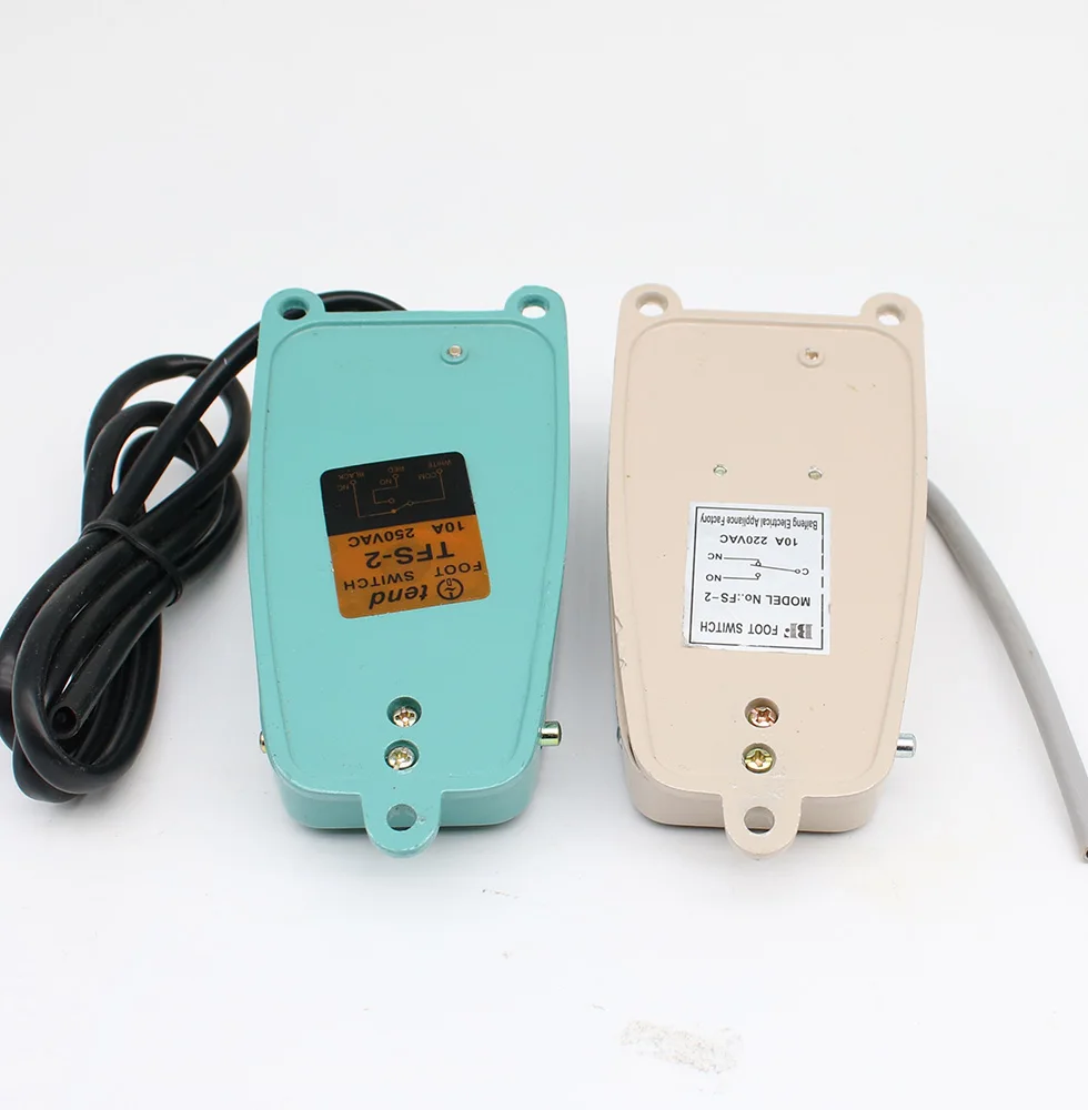 TFS-2 AC250V 10A зеленый SPDT NO NC нескользящий металлический Мгновенный Переключатель