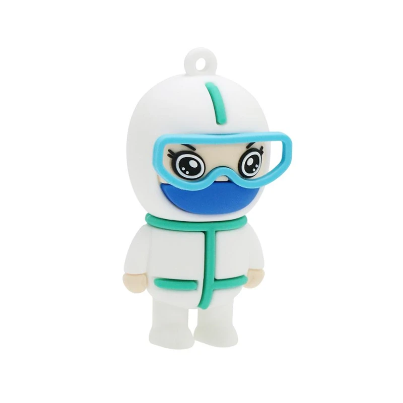 Cartoon Doctor Nurse Pendrive 128G Cle USB 2.0 Flash Memory Pen Drive Stick 16GB 32GB 64G 256G Drives External Storage | Компьютеры и