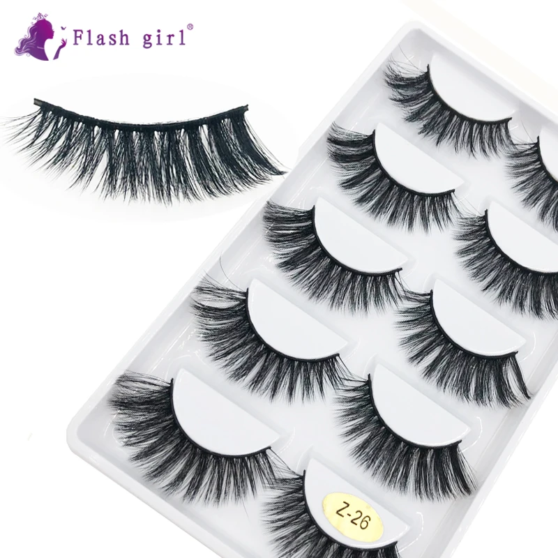 

High Level Z26 3D Mink Eyelashes Wholesale Makeup Eyelashes For Daily Wear False Eyelashes Reusable Fluffy Fake Eyelashes