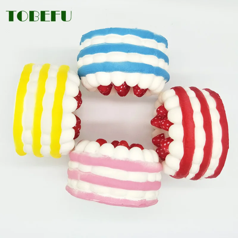 TOBEFU клубничный торт сжимаемые антистресс Новинка кляп Смешные игрушки для
